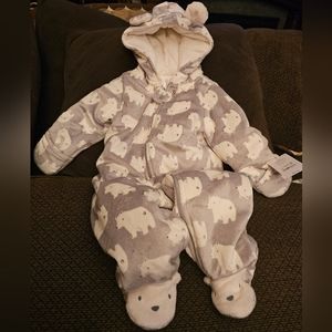 Carter's Polar Bear Snowsuit with tags.